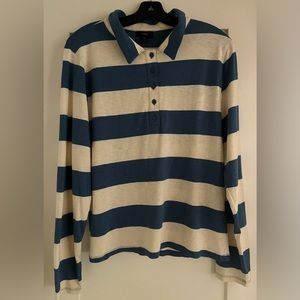 JCrew woman’s rugby shirt size Xl NWT